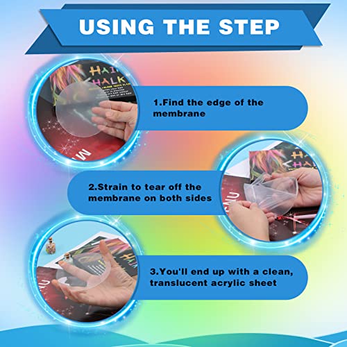 50PCS Clear Circle Acrylic, 4 Inch Acrylic Circle Blanks Round Sheet Disc for Milestone Markers, Name Cards, Cricut Cutting and Engraving, Painting Thrseely