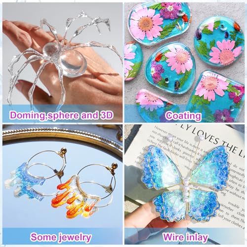 LET'S RESIN UV Resin,200g High Viscosity Crystal Clear Thick UV Resin Kit, Quick-Curing&Low Shrinkage Ultraviolet Epoxy Resin for Crafts, Doming, LET'S RESIN
