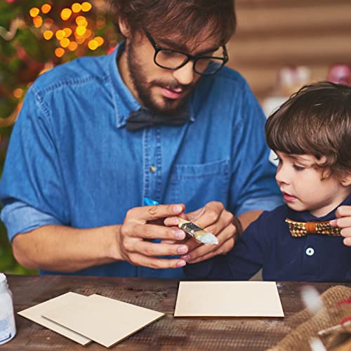 120 Pcs Rectangle Unfinished Wood Pieces 4 x 6 Inch Blank Basswood Sheet Craft Wood Sheets Board Unfinished Wood Rectangles for Crafts Wooden Cutouts AWIZOM