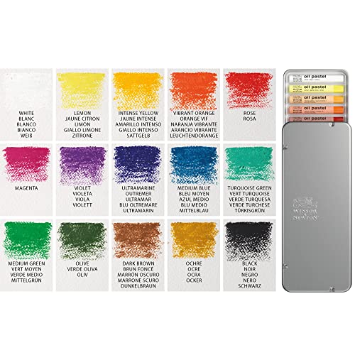 Winsor & Newton Professional Oil Pastels, Set of 15 Winsor & Newton