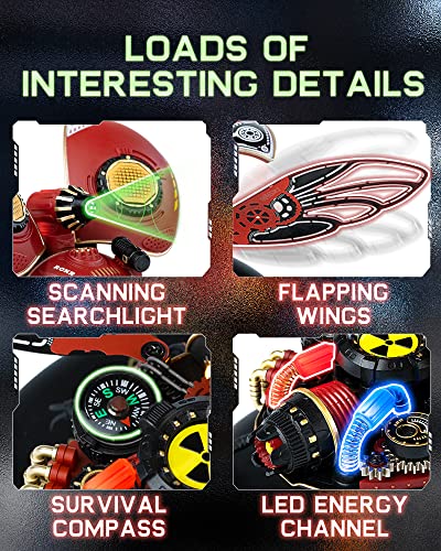 ROKR Metal Building Kits for Adults-Plastic Model Craft Kits-3D Metal Puzzles for Adults and Kids-Scout Beetle Model Building Set-Hobbies Gifts for ROKR