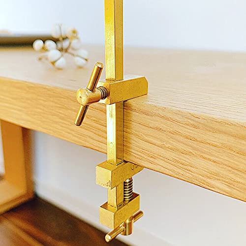 KAKURI Small Bar Clamps for Woodworking 5" HATAGANE Japanese Wood Clamps, Metal Parallel Clamps Tool Set 2 Pcs, Brass Gold, Made in JAPAN KAKURI