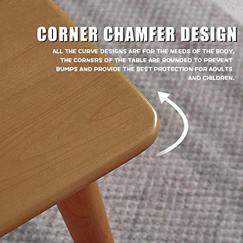 47" Dining Table Kitchen Table Dining Room Table Small Kitchen Table for Small Spaces Table Modern Home Furniture Dinner Table Rectangular (Natural) FDW