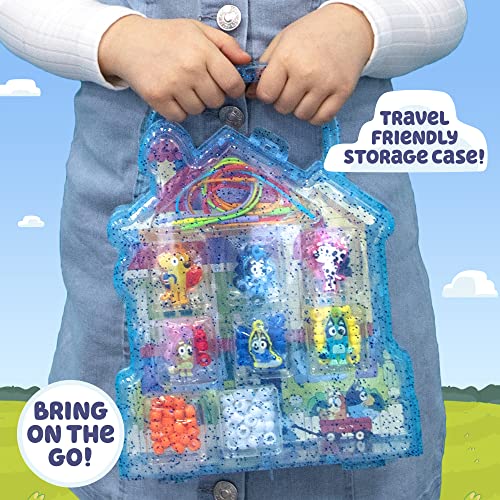 Horizon Group USA Bluey Friendship Jewelry, Create 4 Bluey Charm Bracelets & 2 Bluey Charm Necklaces, Includes 150 Beads & 6 Rubber Charms with Bluey Horizon Group USA