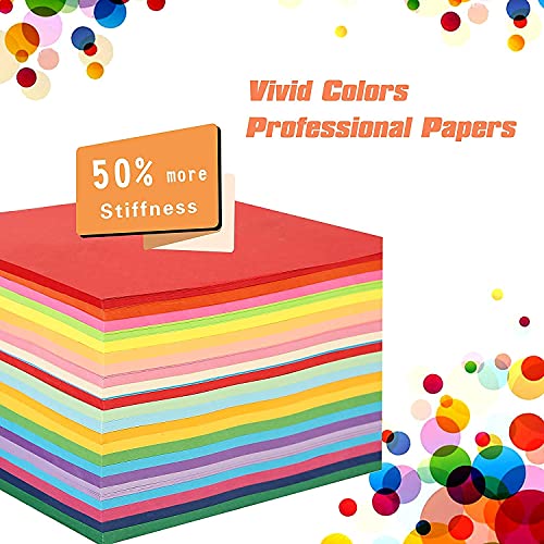 Origami Paper Double Sided Color - 200 Sheets - 20 Colors - 6 Inch Square Easy Fold Paper for Beginner BUBU
