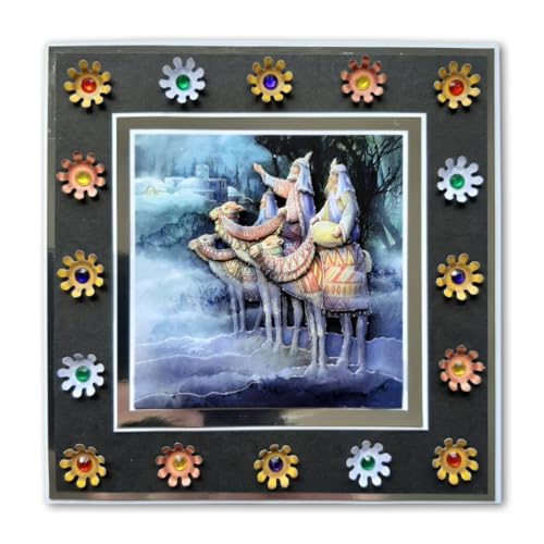 Katy Sue Nativity-Themed Paper Tole 3D Die Cut Decoupage Selection Pack. Contains 12 Die-Cut Sheets in Letter Size (4 Designs, 3 Copies of Each Katy Sue