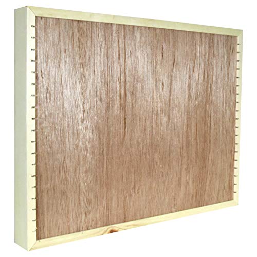 Kingdom LW100 5 x 20 100 Capacity Cassette Rack or Stamp Pad Rack Unfinished Wood for Easy Sorting and Organizing of Cassette Tapes, Stamp Pads, Kingdom