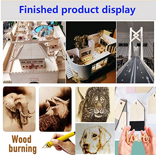 Unfinished Wood Pieces,25Pcs Basswood Sheets 1/16,Thin Plywood Wood Sheets for Crafts,Perfect for DIY Projects, Painting, Drawing, Laser, Wood Aolite