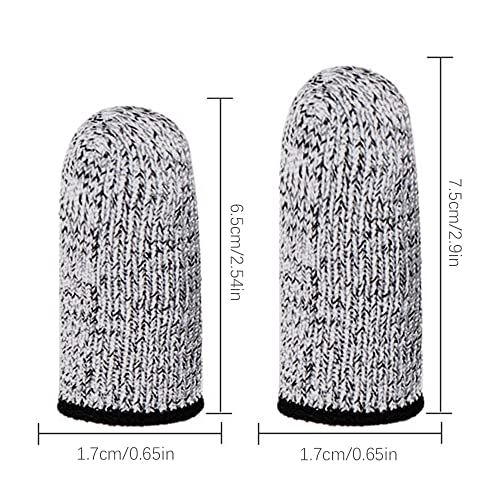 Finger Cots Cut Resistant Protector - 20 Pcs Finger Covers for Cuts, Gloves Life Extender, Cut Resistant Finger Protectors for Kitchen, Work, Elfzone
