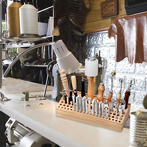 Jupean 458 Pieces Leather Kits, Leather Working Tools, Leathercraft Tools and Supplies with Instruction, Tool Holder, Leather Stamps Set, Prong JUPEAN