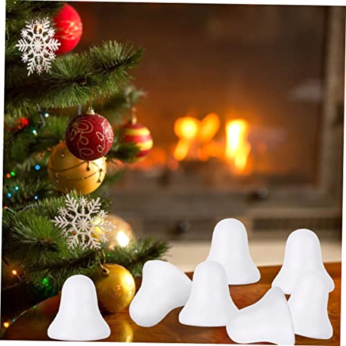 KALLORY 160 pcs Ring The Bell Unfinished Christmas Hanging Pendant Model Hanging Bell Graffiti Lovely Christmas Pendants Decorations for Home KALLORY