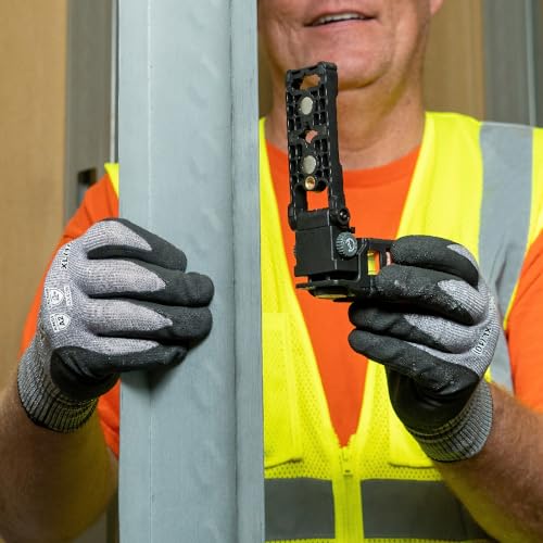 Klein Tools 93PTL Pocket Laser Level, Magnetic Bright Red Plumb Leveling and Alignment Tool, 3 Bubble Vials, 360-Degree Wall Attachment Klein Tools