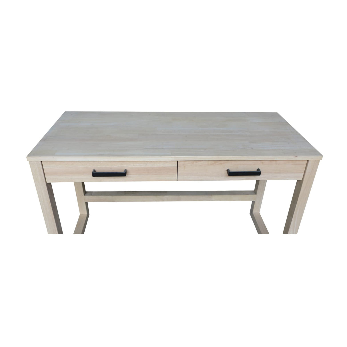 IC International Concepts International Concepts Carson Solid Wood Desk with Two Drawers, Unfinished IC International Concepts