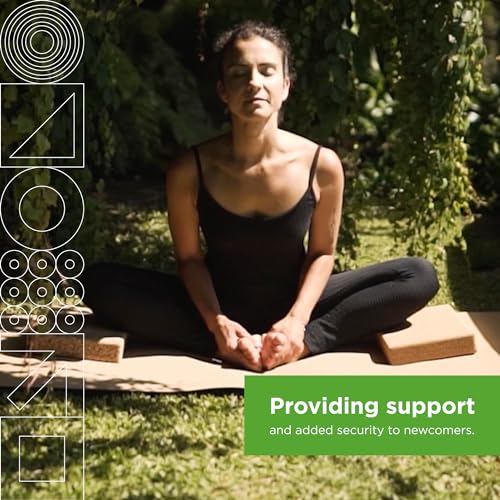 Go4Cork Cork Yoga Block - Slim | 8 x 12 x 2" | Non-Toxic, Alternative to Foam Yoga Bricks | Odorless, Soft, Non-Slip, Yoga Wedge | Yogi Gift Go4Cork