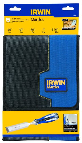 IRWIN Marples Chisel Set with Wallet, High-Impact, 5-Piece (1819363) IRWIN