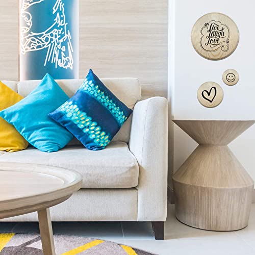 Round Wooden Plaques for Crafts, Natural Pine Unfinished Wood Plaque, Great Wood Base for DIY Craft Projects & Home Decoration - 5" inch - 2 Pcs. Better crafts