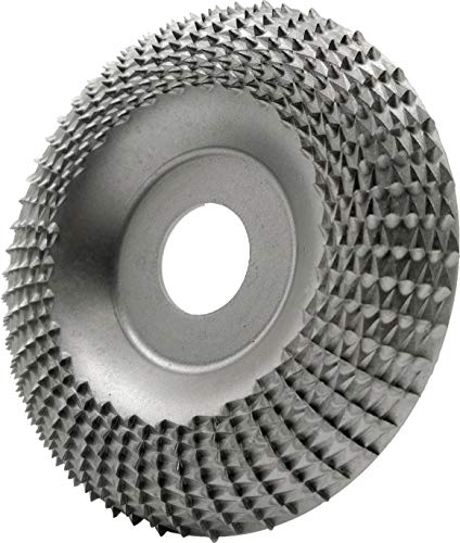 Winbyoan Wood Carving Disc Grinder Shaping Disc 7/8 Inch Bore Wood Tungsten Carbide Grinding Wheel Carving Abrasive Disc for Sanding Carving Shaping Winbyoan