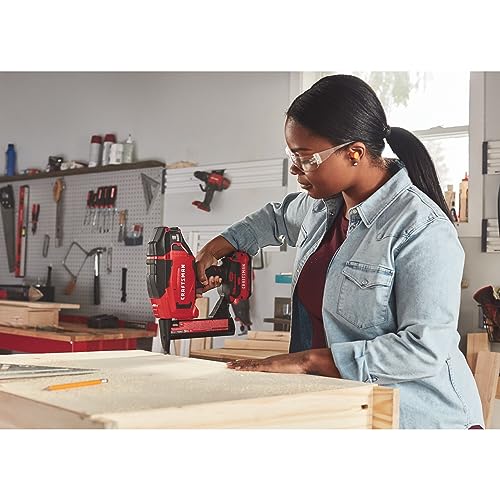 CRAFTSMAN V20 Narrow Crown Stapler, Cordless, 18 Gauge, Tool Only (CMCN618NB) Craftsman