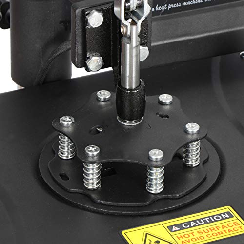 F2C 5 in 1 Pro Heat Press Machine 12x15 Digital Heat Transfer Sublimation Swing-Away for Hat Mug Plate Cap T-Shirt 360-degree Rotation Multifunction F2C