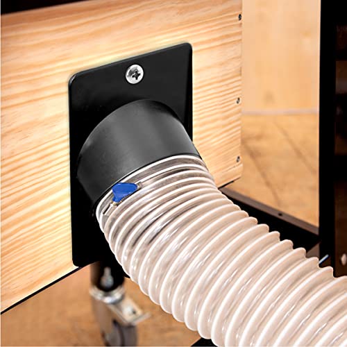 POWERTEC 70153V Angled Dust Port, 4-Inch, 1 PK POWERTEC