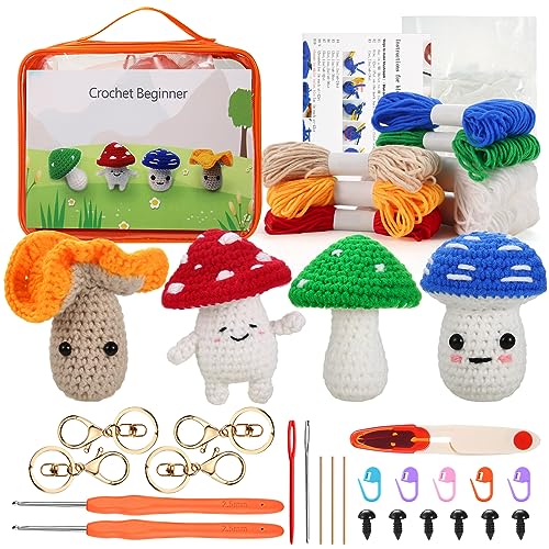 Crochetobe Crochet Kit for Beginners, Crochet Animal Kit Includes Step by  Step Instructions and Video Tutorials, Complete Beginner Crochet Kit for