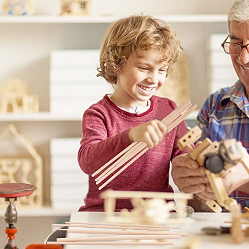 OLYCRAFT 36Pcs Dowel Rods Wood Sticks 3mm 4mm 5mm 6mm 8mm 10mm Assorted Sizes Beech Wood Sticks Unfinished Dowel Round Wood Dowels for DIY Projects OLYCRAFT