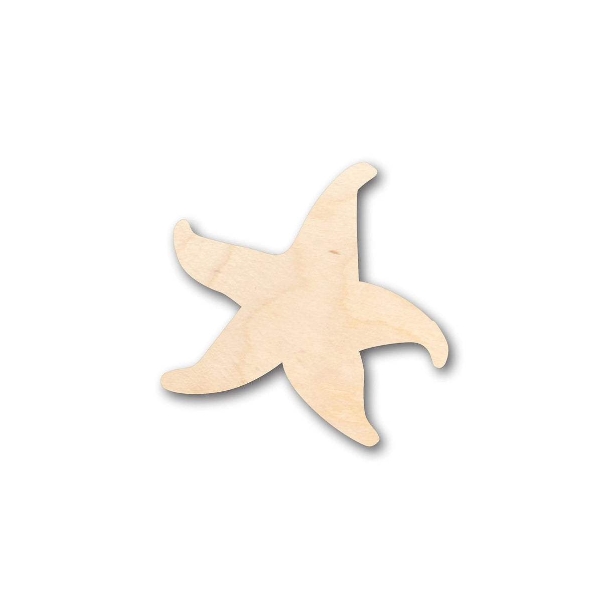 Unfinished Wood Starfish Sea Star Shape - Craft - up to 36" DIY 10" / 1/2" 24 Hour Crafts