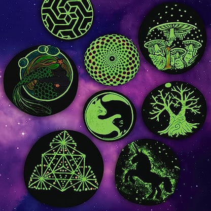 Craft Maker: Glow in The Dark Rock Painting - DIY Box Set for Adults, Neon & Glowing Paint Included, Unique Easy-to-Follow Projects, Arts & Crafts