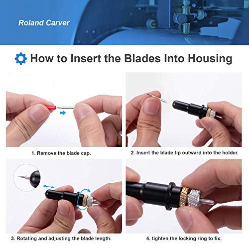 30PCS Fine Point Blades,STREWEEK Cutting Blades for Cricut Explore Air 2/Air 3/ Maker 3 Expression, Including 5PCS 30°Shallow Blades, 20PCS STREWEEK