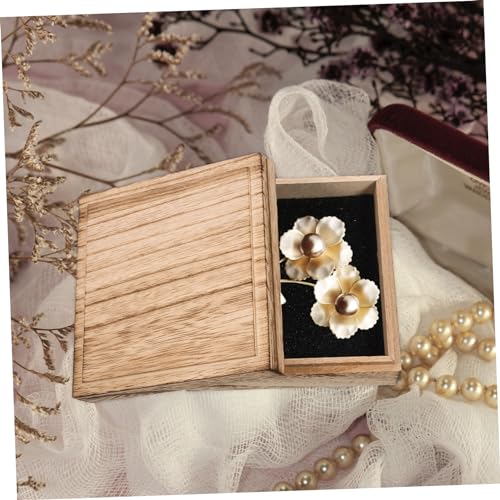 NOLITOY 3pcs Box Vintage Wooden Jewelry Box Wooden Jewelry Organizer Wood Jewelry Container Unfinished Wood Treasure Vintage Jewelry Case Wood NOLITOY