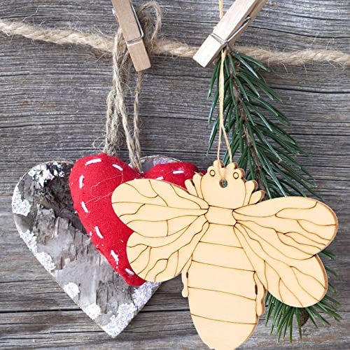 VOSAREA 20pcs DIY Pendant Wooden Cutouts for Crafts Wood Cutouts Decorative Cutouts Ornament Unfinished Wood Crafts Wooden Snail Embellishments VOSAREA