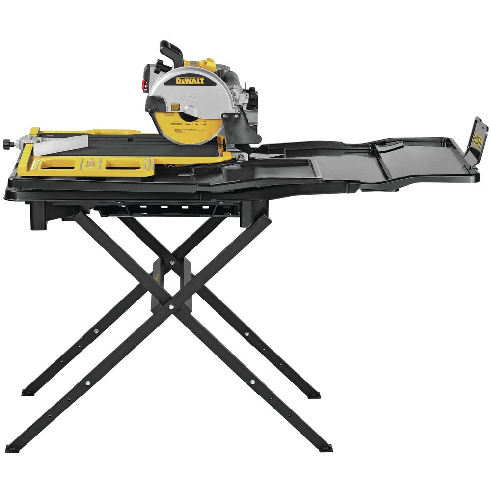 DEWALT Wet Tile Saw with Stand, 10 Inch, 15-Amp, 1,220 MWO, Corded (D36000S) DEWALT
