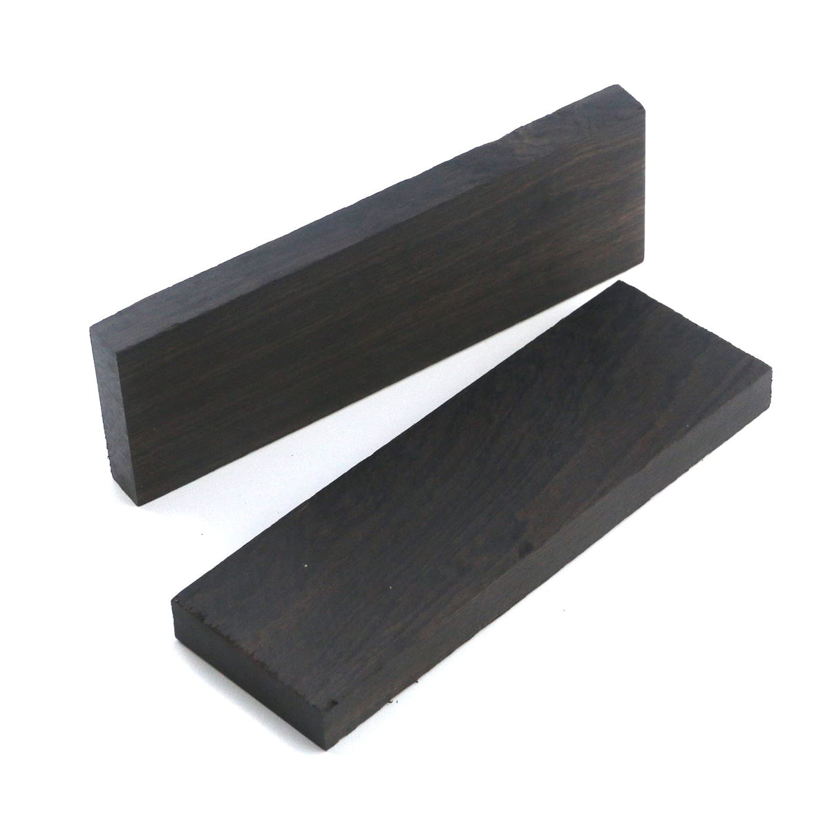 Coshar 2 Pieces Black Ebony Wood Timber Black Ebony Blank Lumber Handle Plate Material for DIY Music Instrument Tools Coshar