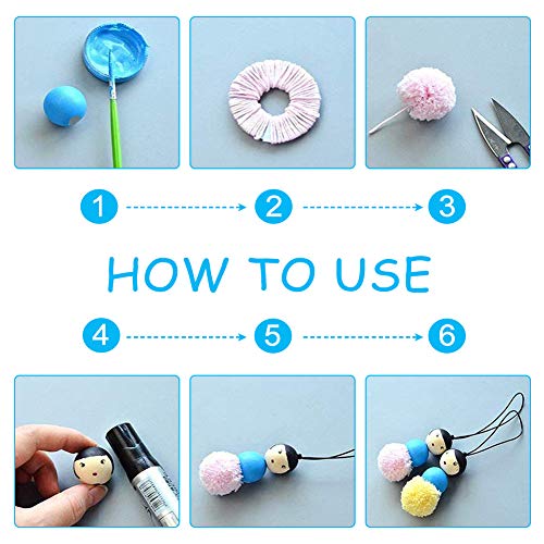 PH PandaHall 120pcs Wooden Beads 20mm Natural Wood Beads Wooden Spacer Beads Macrame Beads Wooden Loose Beads for Christmas Tree Wreath Necklace PH PandaHall