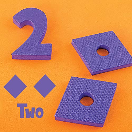 Imagimake Junior Abacus Skill Building Activity Set (3Years +) to Help Learn Shapes, Numbers, Counting, Speech and Language, 8 mm & 10 mm Foam Imagimake