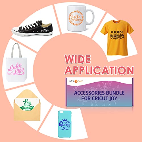 HTVRONT Accessories Bundle for Cricut Joy and Supplies Include Weeding Tools, Heat Transfer, Adhensive Vinyl Sheets for Starter Kit-38PCS HTVRONT