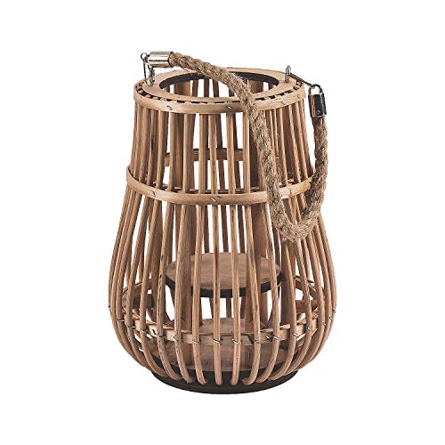 Rattan Natural Lantern with Handle - Great for Wedding and Home Decorations Fun Express