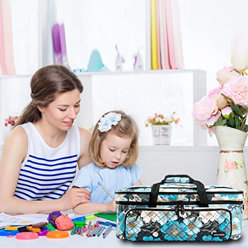 AMOIGEE Double-Layer Carrying Case for Cricut Maker 3, Cricut Explore 3/Explore Air 2, Cricut Accessories, Cricut Bag with Dust Cover AMOIGEE