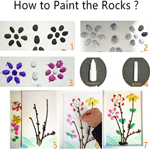 300PCS Tiny Painting Rocks, Meilala DIY Pebble Flat & Smooth Rocks for Arts, Crafts, Decoration, Fish Tank,Garden,Hand Picked Stones for Meilala