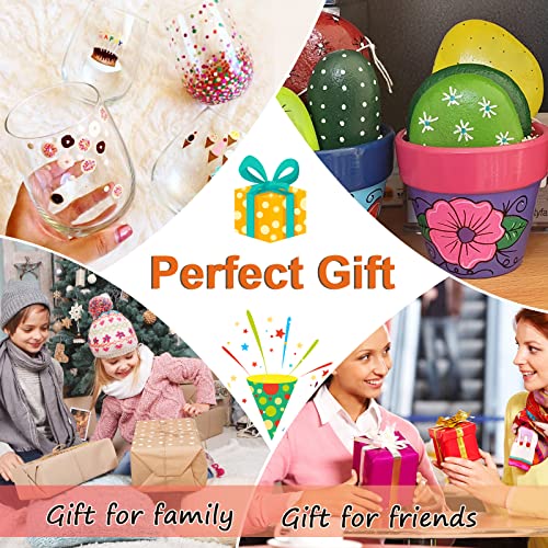 IVSUN Paint Pens Paint Markers, 20 Colors Oil-Based Waterproof Paint Marker Pen Set, Never Fade Quick Dry and Permanent, Works on Rocks Painting, IVSUN