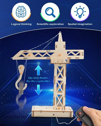 4 in 1 STEM Kits, STEM Projects for Kids Ages 8-12, Assembly 3D Wooden Puzzles, Building Toys, DIY Educational Science Craft Model Kit, Gift for Boys Poraxy