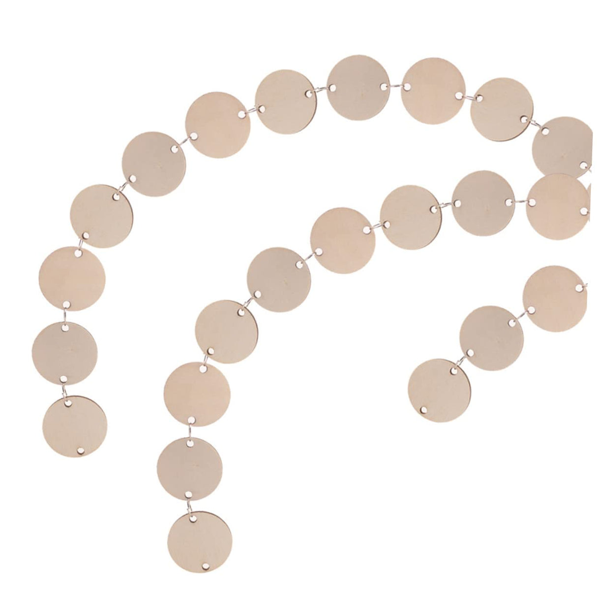 SEWACC 200 Pcs Round Wood Chip Pendant with Holes Wood Reminder Mini Calendar Wood Chips Family Birthday Board Reminder Board Calendar Slices SEWACC