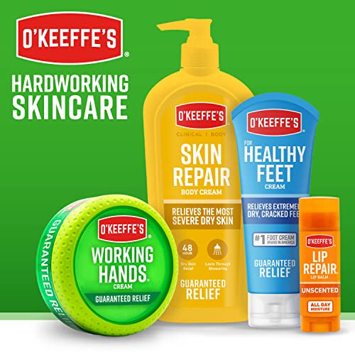 O'Keeffe's Giftbox Including Lip Repair with Cherry and Vitamin E Oil Stick, Working Hands Jar and Healthy Feet Jar O'Keeffe's