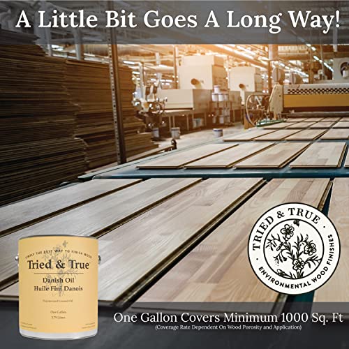 Tried & True Danish Oil – Quart – All Natural, All Purpose Finish for Wood, Metal, Food Safe, Solvent Free, VOC Free, Non Toxic Wood Finish, Tried & True
