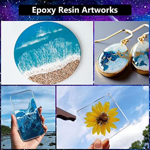 KISREL Epoxy Resin 32OZ - Crystal Clear Epoxy Resin Kit - No Yellowing No Bubble Art Resin Casting Resin for Art Crafts, Jewelry Making, Wood & Resin KISREL