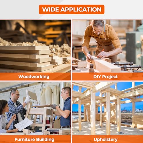 VAIDPRO Pneumatic Nail Gun, 18 GA, 3/8-Inch to 2-Inch Nail Length Air Brad Nailer Tool, Pneumatic Staple Gun for Carpentry, DIY Project, Woodworking VAIDPRO