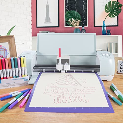 REALIKE StrongGrip Cutting Mat for Cricut Maker 3/Maker/Explore 3/Air 2/Air/One, 2 Pack 12x12 Inch Purple Strong Grip Adhesive Sticky Non-Slip Cut REALIKE