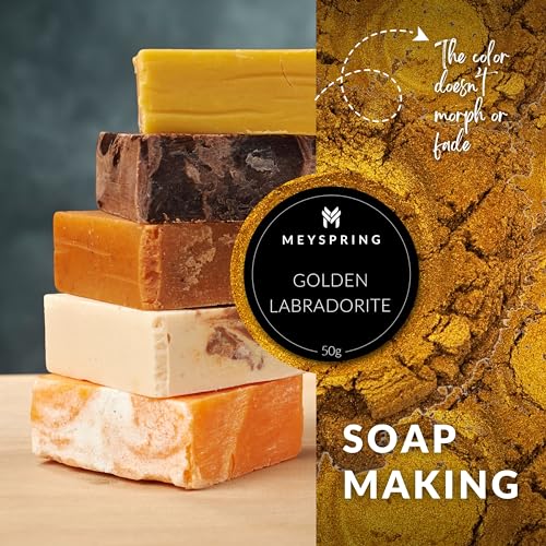 MEYSPRING Golden Labradorite Epoxy Resin Color Pigment - 50g - Mica Powder for Epoxy Resin MEYSPRING