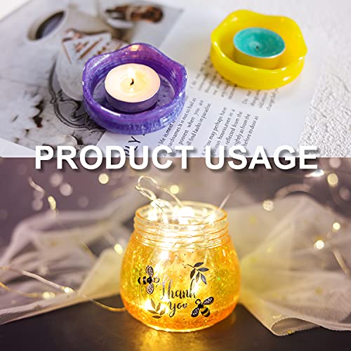 LET'S RESIN Pudding Jar Resin Molds with Lid, Epoxy Molds Silicone for Storage Bottle,Candle Holder,Candy Container, Epoxy Casting Craft,Flower Pot, LET'S RESIN