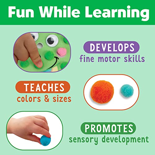 Creativity for Kids Pom Pom Pictures: Dinosaurs - Toddler Learning Toys, Sensory Play for Ages 3+ Creativity for Kids